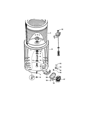 Inner & outer bowls/pump