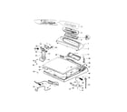 Fisher & Paykel GWL11-96151B top deck and electronics diagram