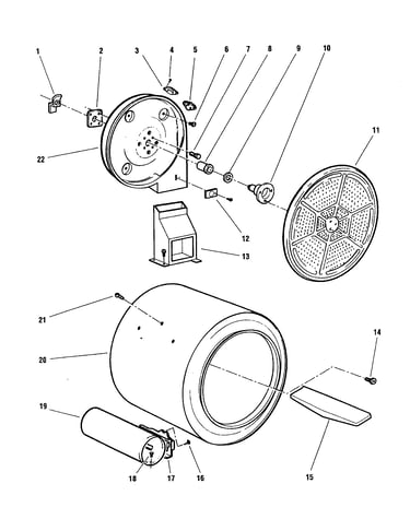 Drum and duct (dg04-us5, dg04-us6)