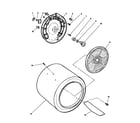 Fisher & Paykel DE04-US1 drum and heater (dg04-us2, dg04-us1) diagram