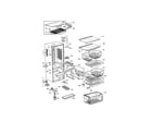 Fisher & Paykel E522A-21768A cabinet components diagram