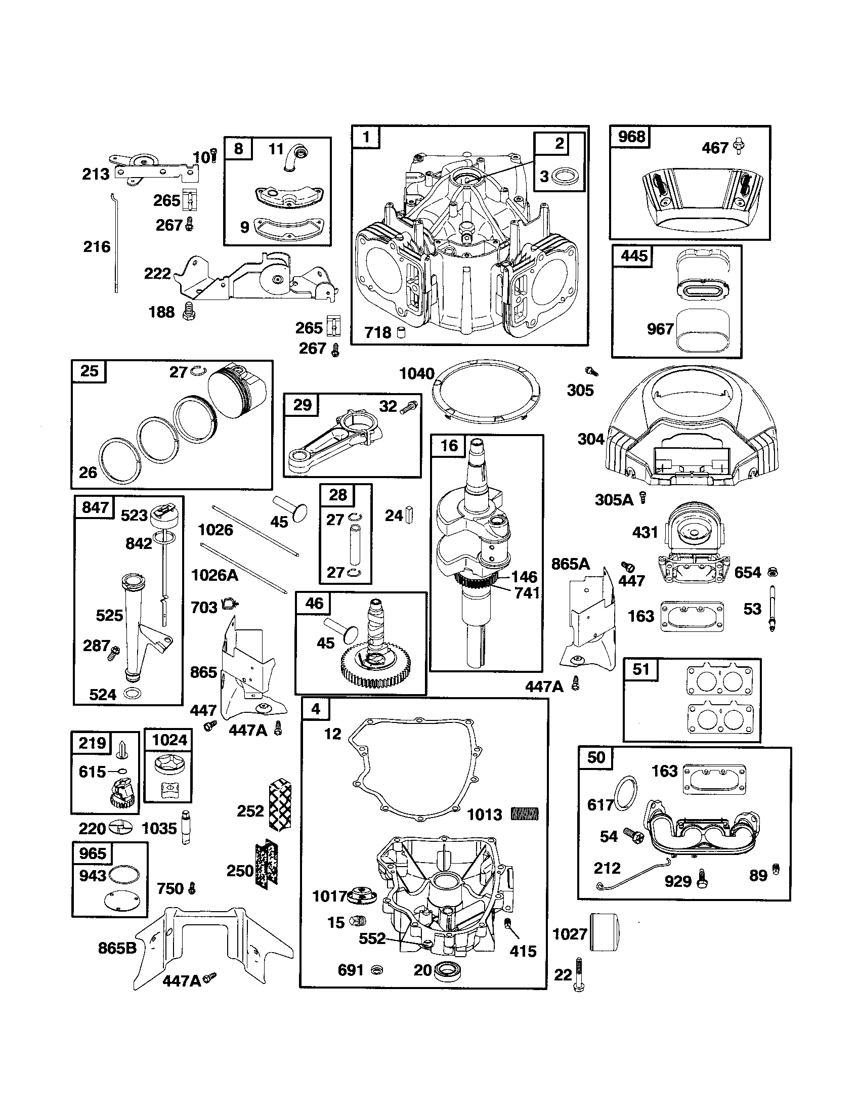 CYLINDER/CRANKSHAFT/SUMP