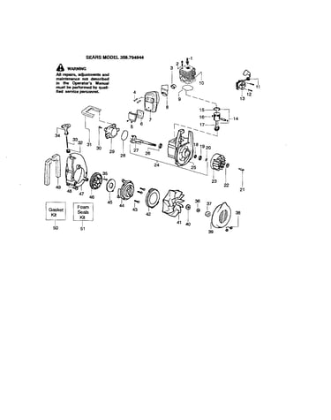 Cylinder/crankshaft/crankcase