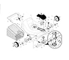 Craftsman 917376071 drive control/gear case/wheels diagram