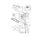Weed Eater 96176000100 chassis/deflector diagram