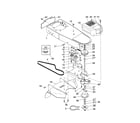 Poulan PPWT622 chassis/deflector diagram