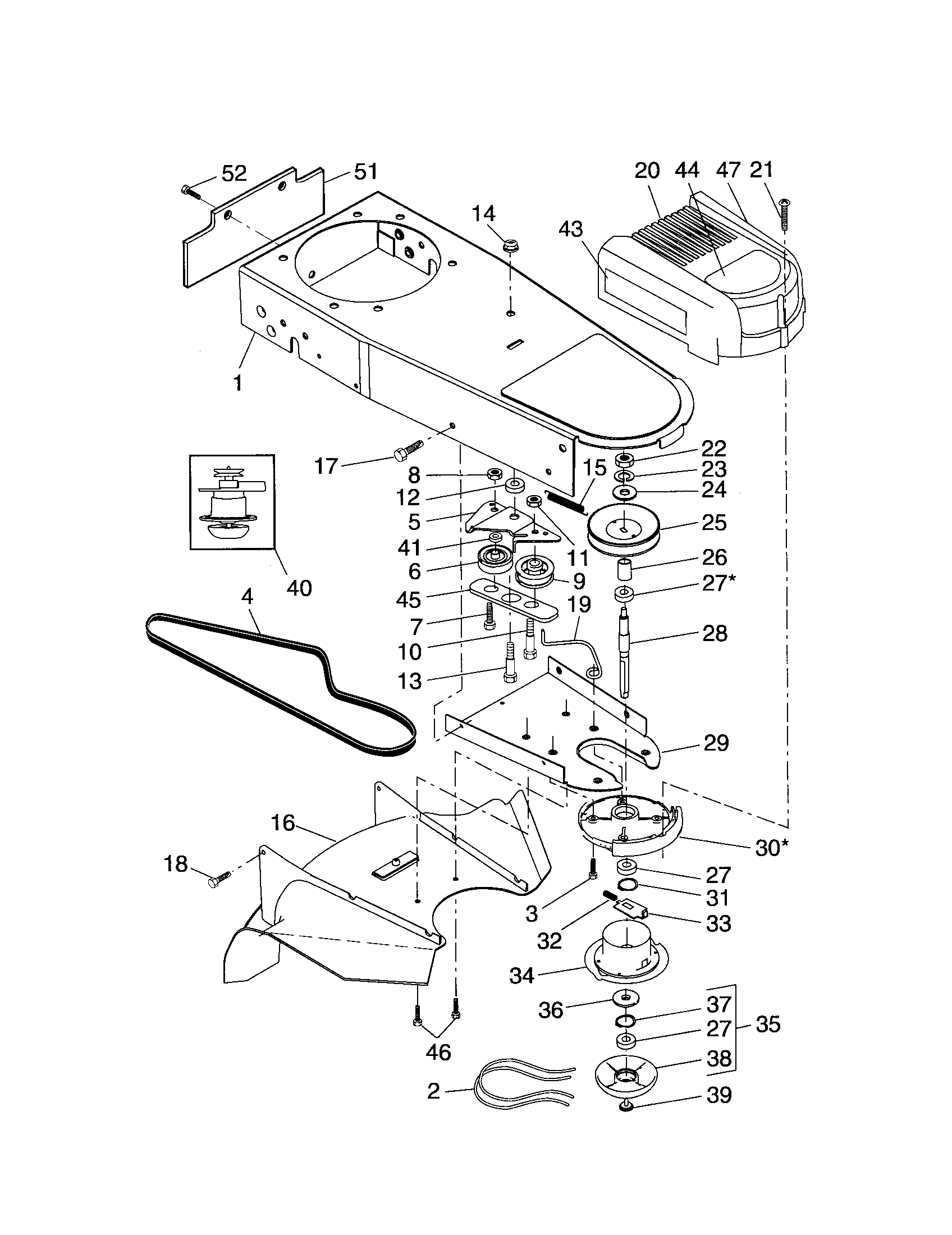 Chassis/deflector