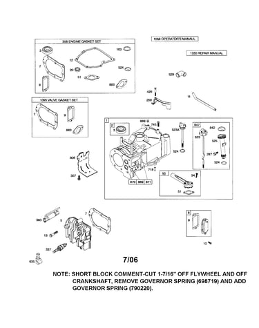 Cylinder/gasket sets