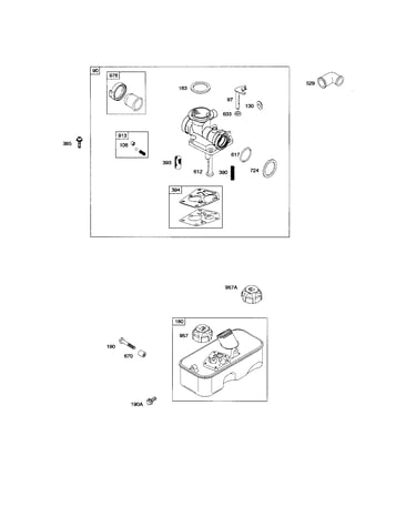 Carburetor/fuel tank