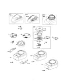 Rewind starter/blower housing