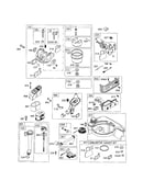 Carburetor/fuel tank/air cleaner