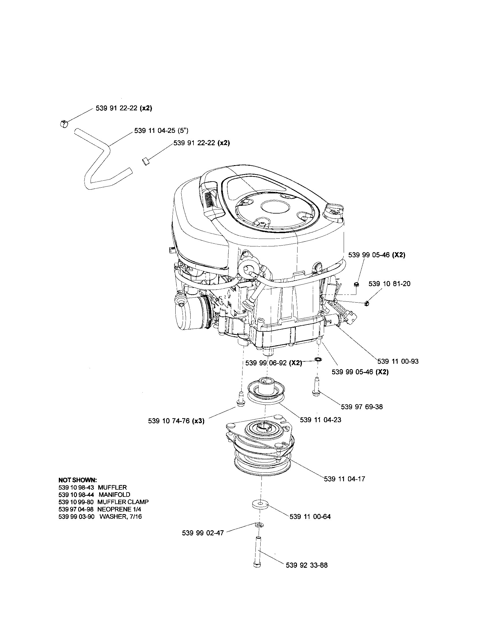 ENGINE ASSEMBLY (22 & 24 HP)