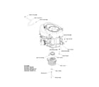 Husqvarna Z4822-968999301 engine assembly (22 & 24 hp) diagram