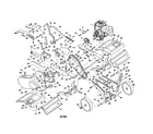 Craftsman 486252444 tine shield/engine/chassis diagram