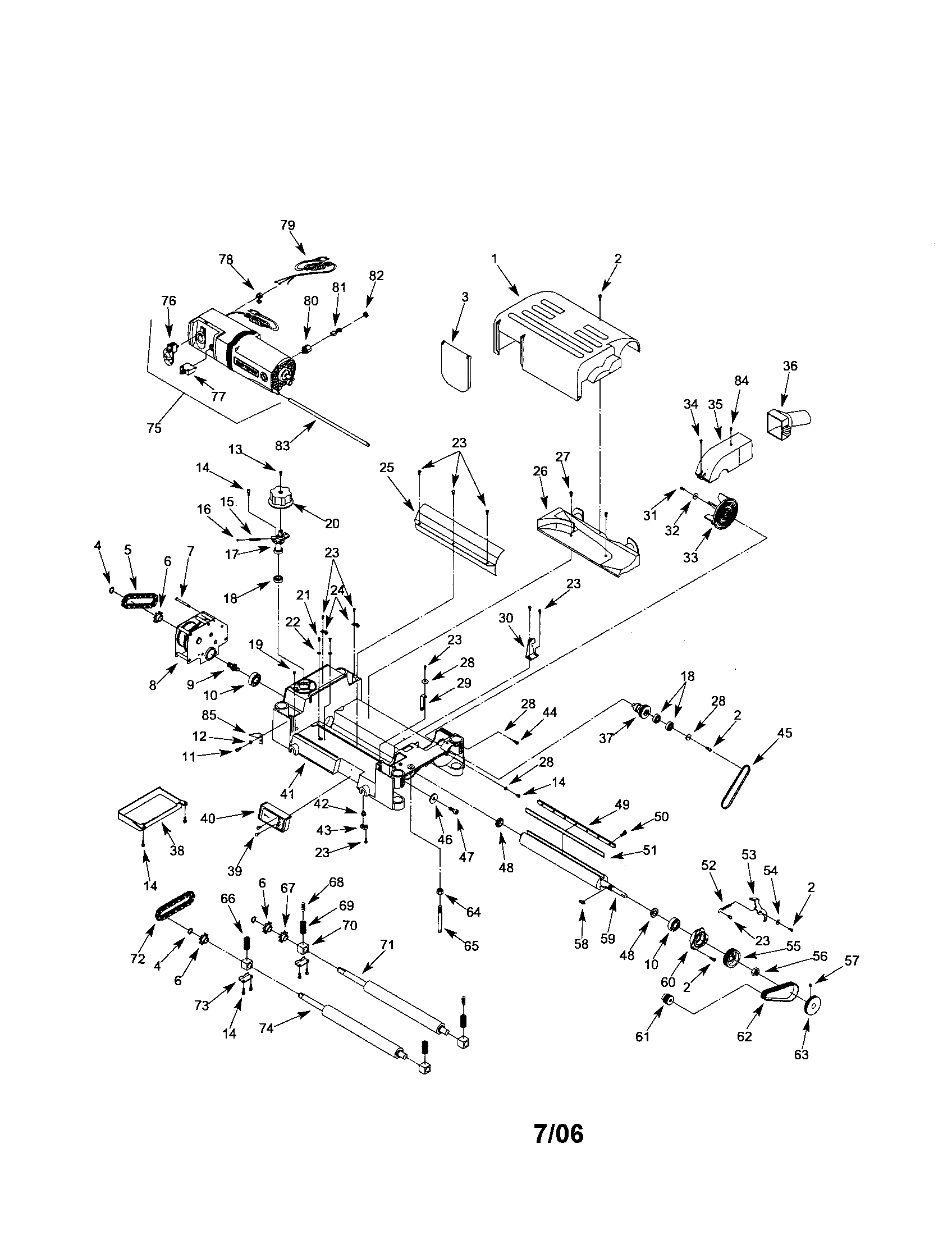 MOTOR AND ROLLERCASE