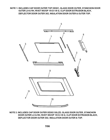 Outer door assembly