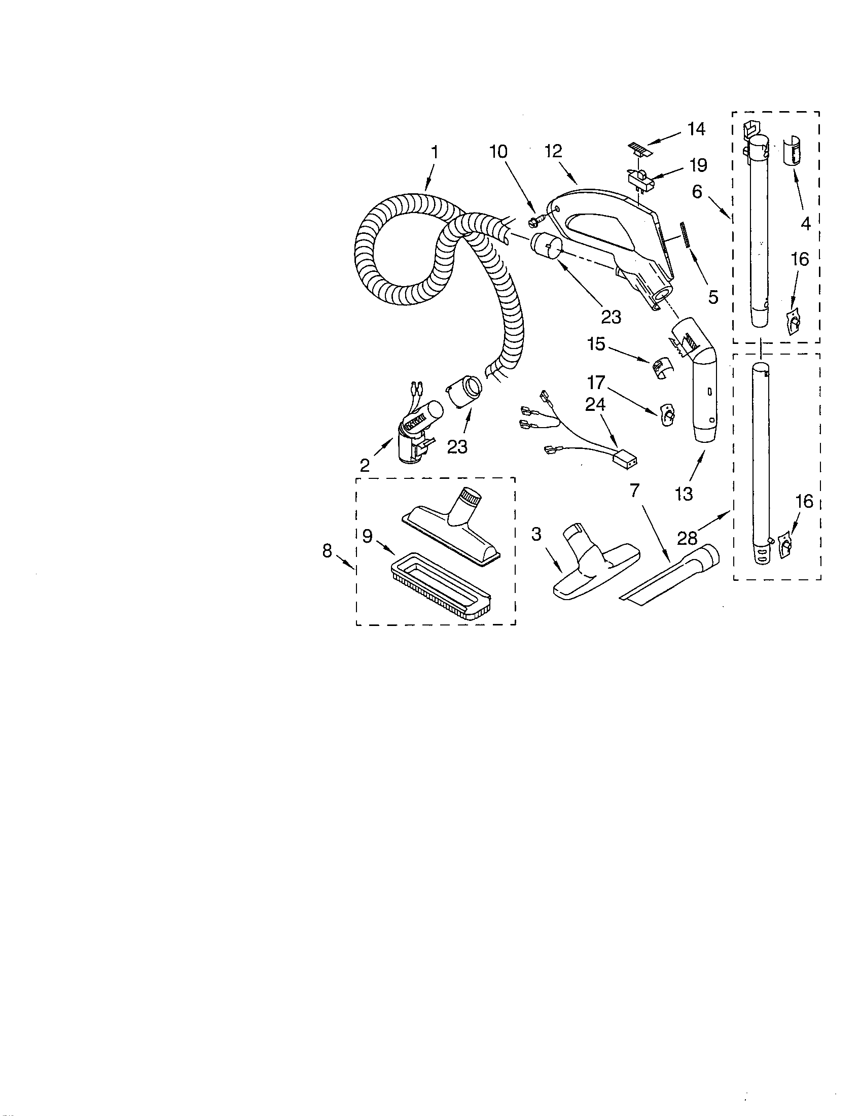 Hose and attachment