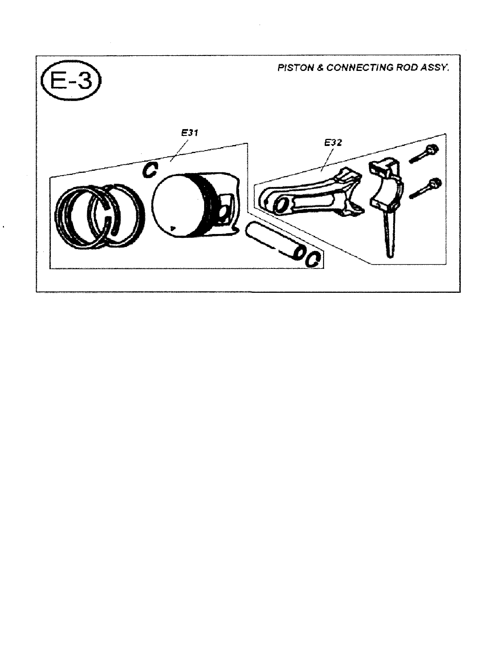 Piston & connecting rod assembly