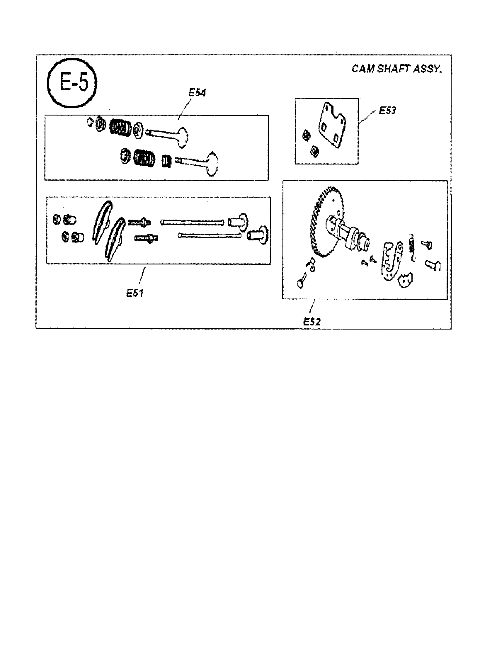 Cam shaft assembly