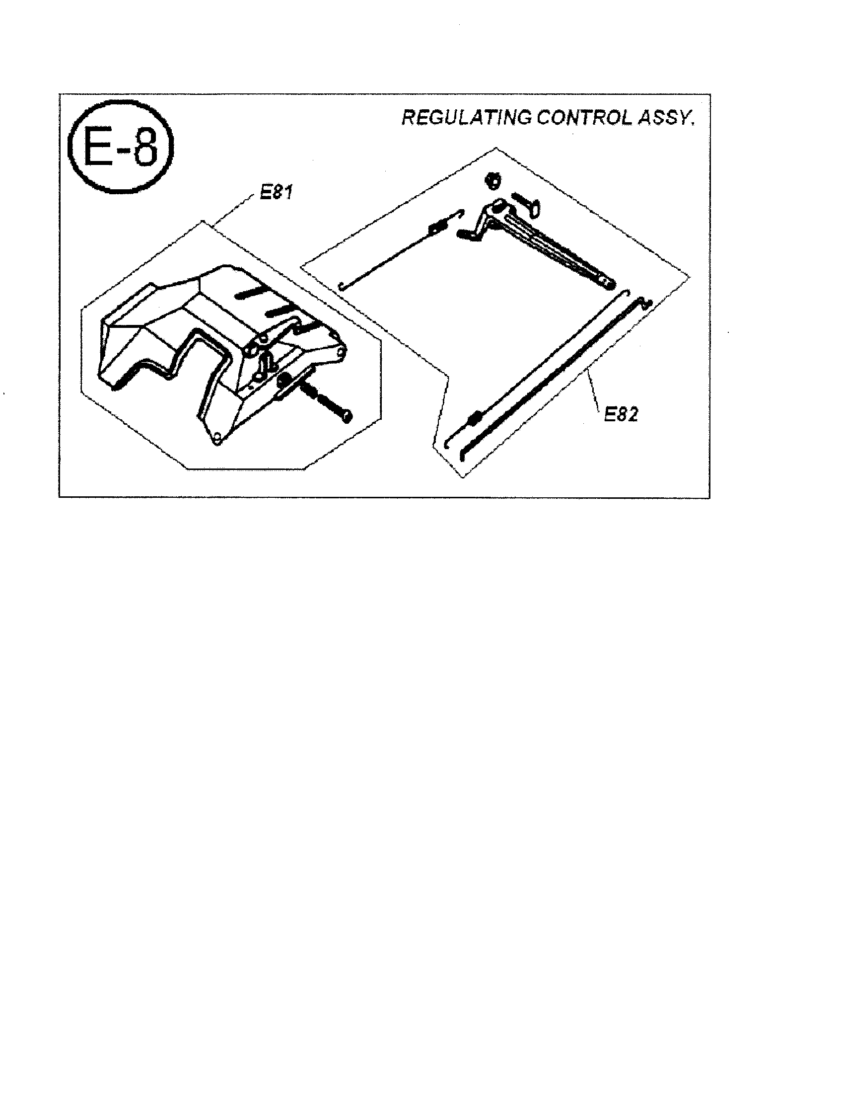 Regulating control assembly