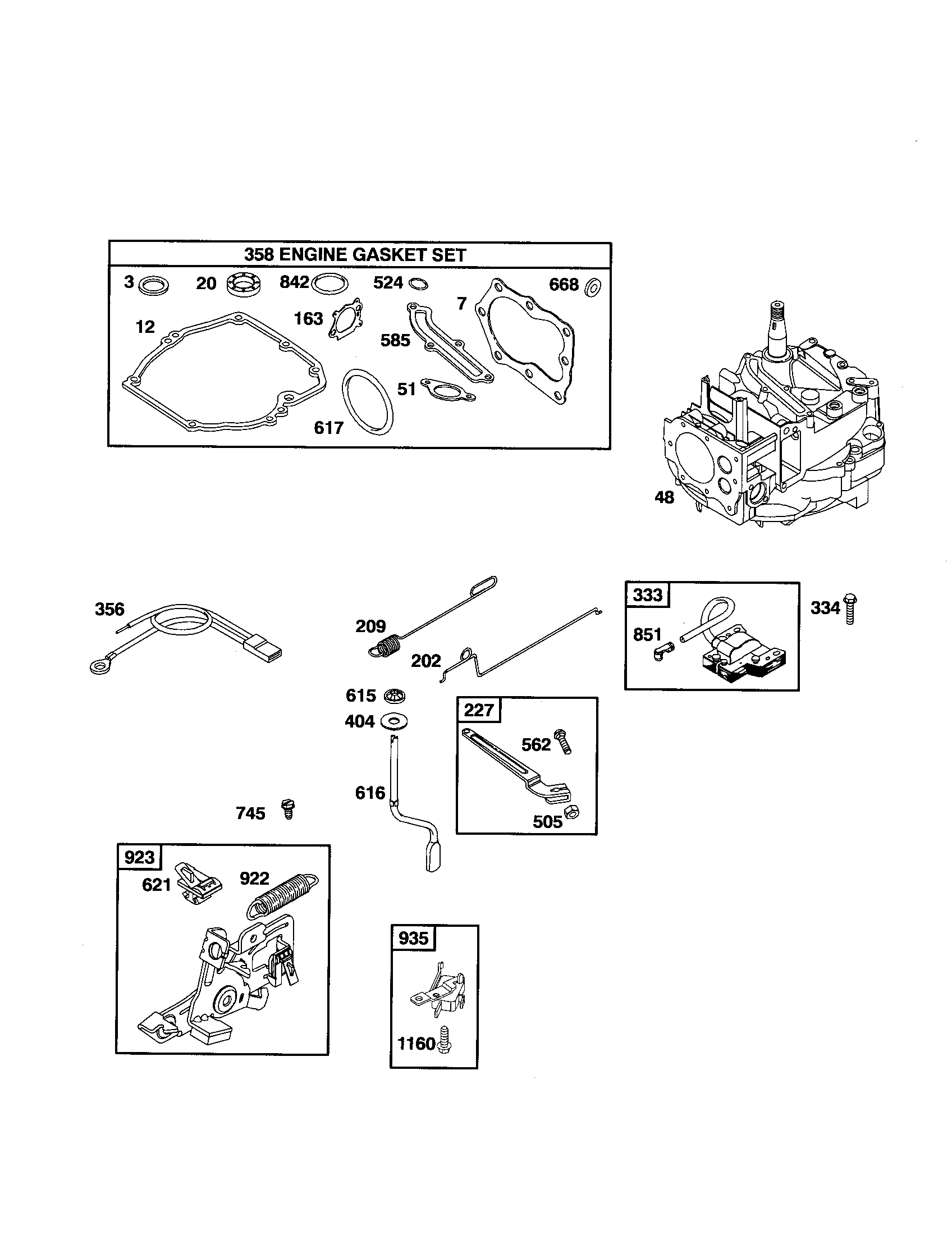 Short block/gasket set