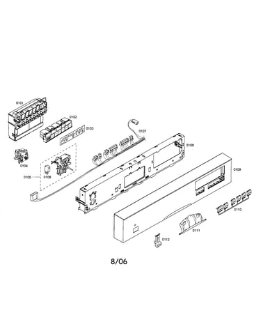 Fascia panel/control unit