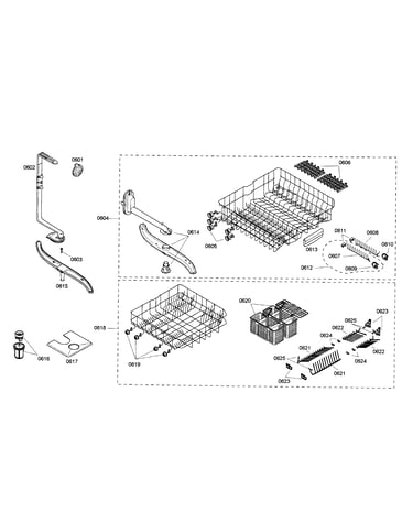 Upper/lower racks