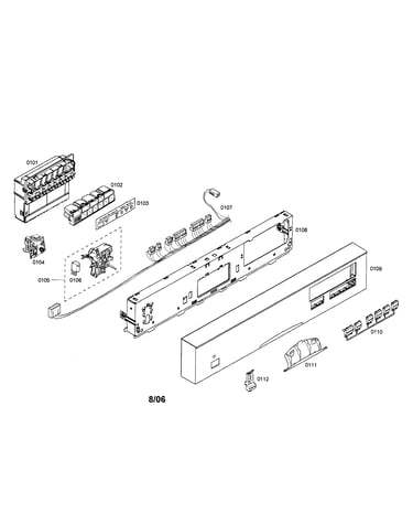 Fascia panel/control unit