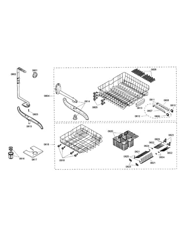 Upper/lower rack