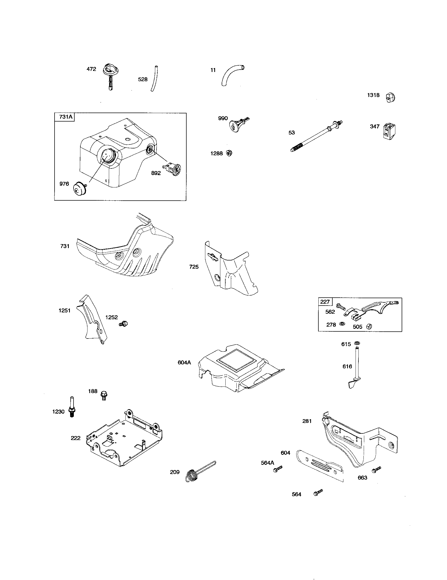 Snow hood/control bracket