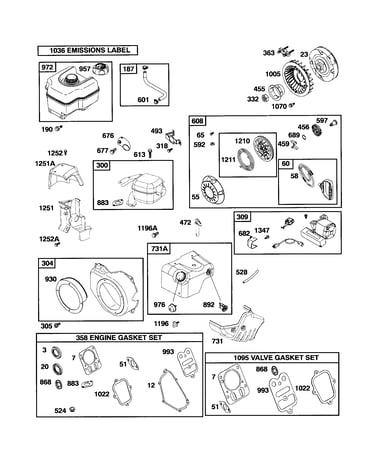 Rewind starter/fuel tank