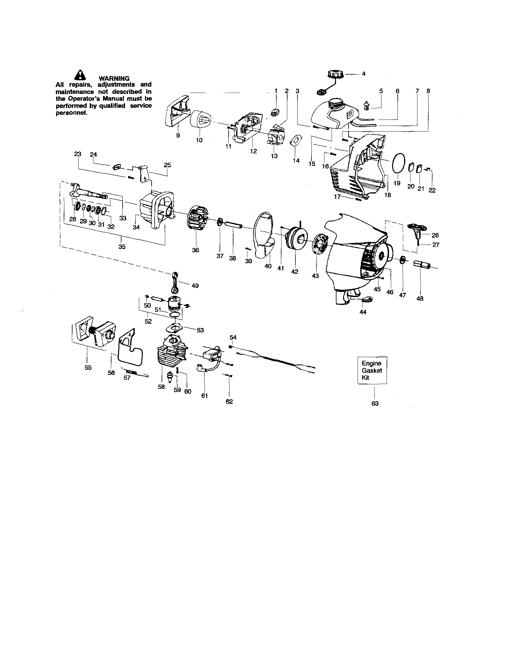 Cylinder/crankshaft/crankcase