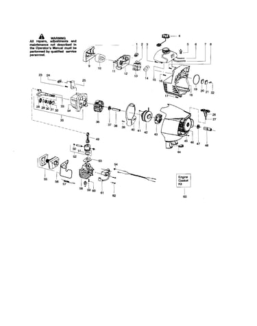 Cylinder/crankshaft/crankcase