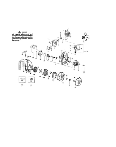 Cylinder/crankshaft/crankcase