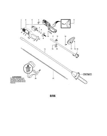 Driveshaft/handle/fan