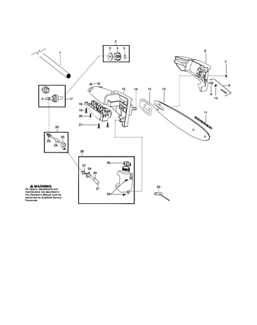 Bar/oil tank/housing