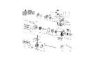 Poulan PPB200 cylinder/crankshaft/crankcase diagram