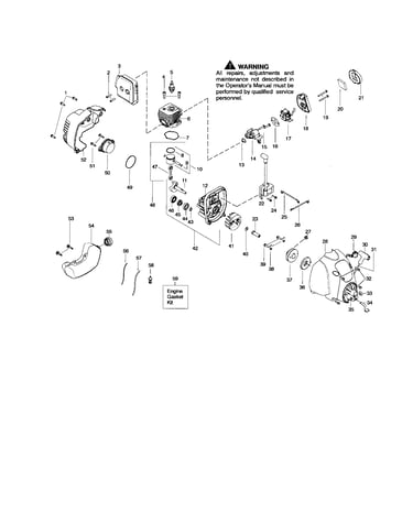 Cylinder/crankshaft/crankcase