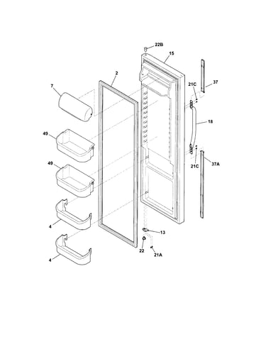 Refrigerator door