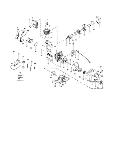 Cylinder/crankshaft/crankcase
