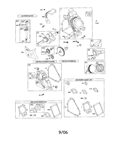 Cylinder/crankshaft/crankcase