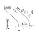 Driveshaft/shield/cutting head