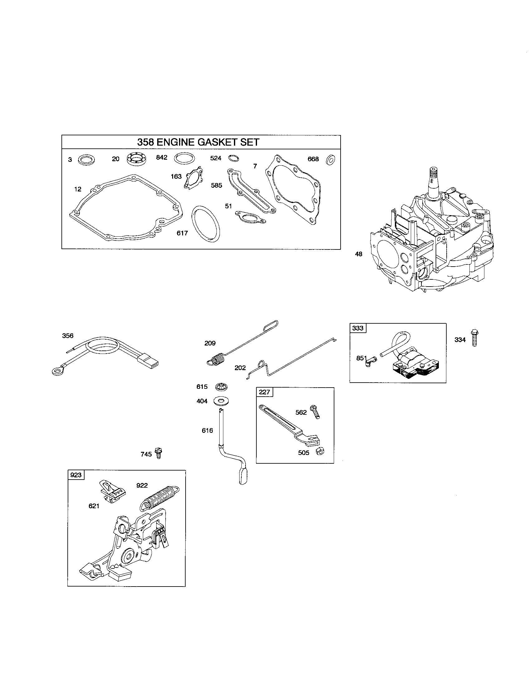 Short block/gasket set