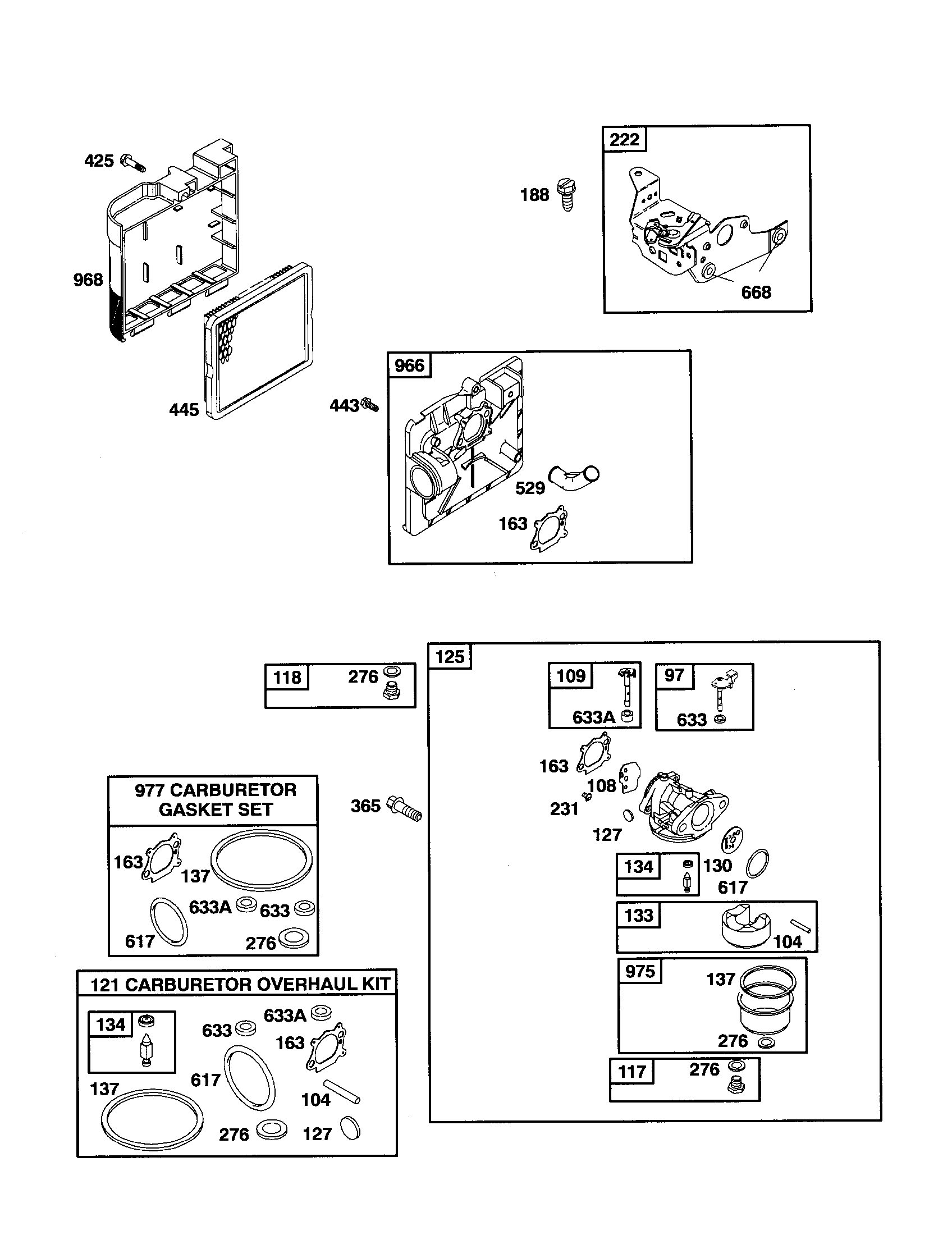 Carburetor/air cleaner