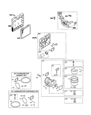 Carburetor/air cleaner
