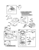 Rewind starter/blower housing
