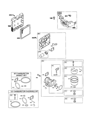 Carburetor/air cleaner