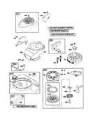 Rewind starter/blower housing