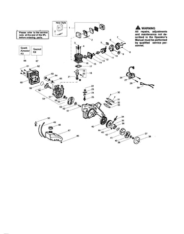 Cylinder/crankshaft/crankcase