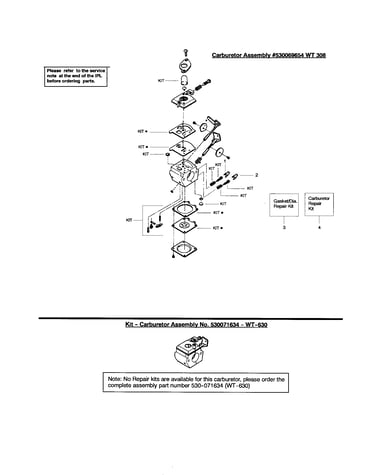 Carburetor #530069654 (wt308)